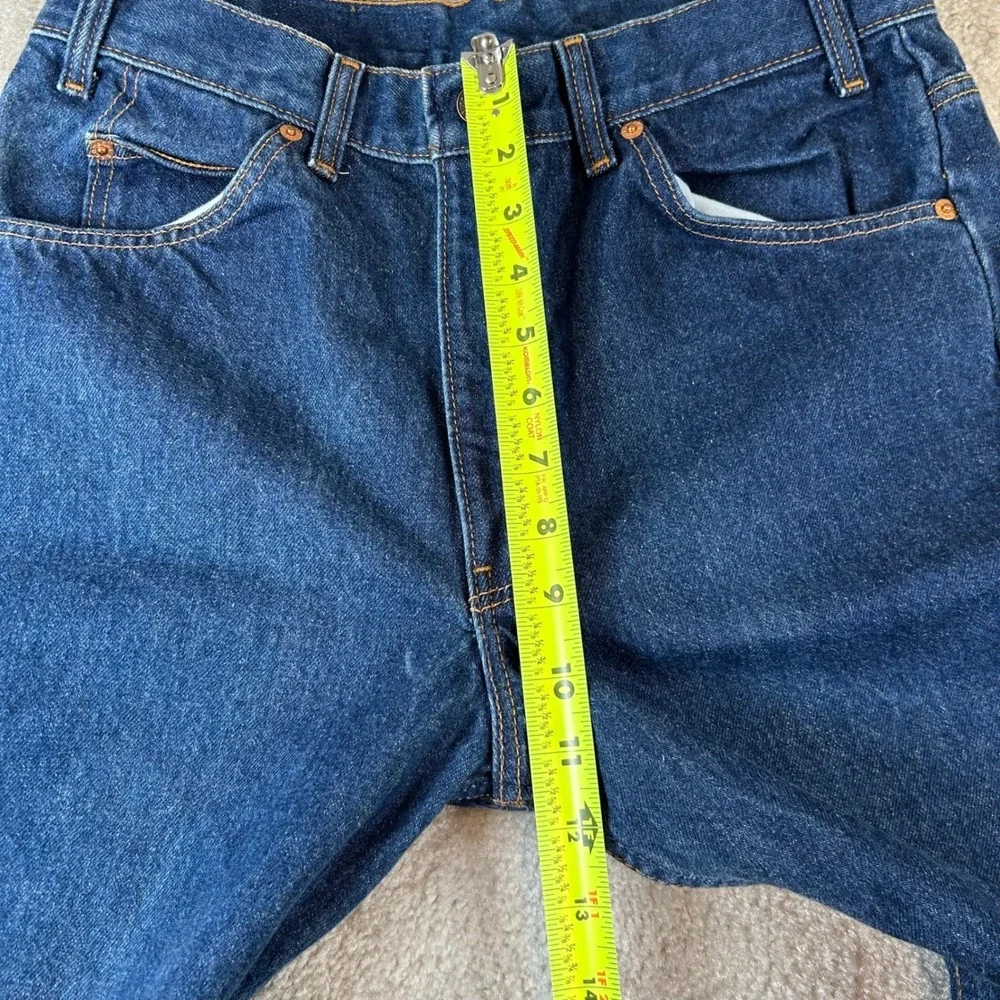 Vintage 90s Levi's 505 Jeans Mens 33x29 Dark Wash Orange Tab Fits 31x26 Straight